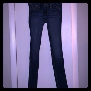 Hollister dark blue skinny jeans